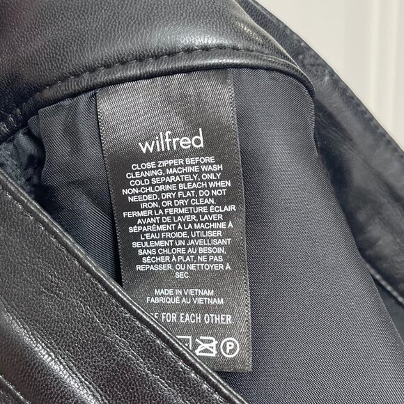 Aritzia Wilfred The Melina High-waisted Vegan Leather pants in Black 12 - Picture 8 of 11